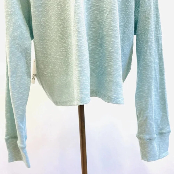 NWT SO GOODS FOR LIFE Juniors Long Sleeve Pullover V-Neck Green Shirt Size XL - Picture 7 of 10